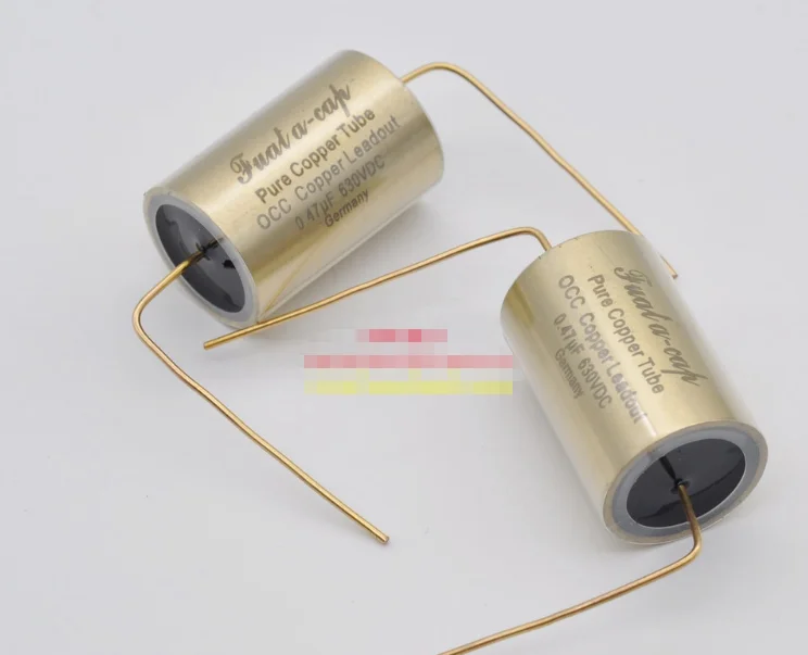 2pcs/lot German original FUAT A-CAP 630V tube amplifier coupling copper tube copper foil audio capacitor Free shipping