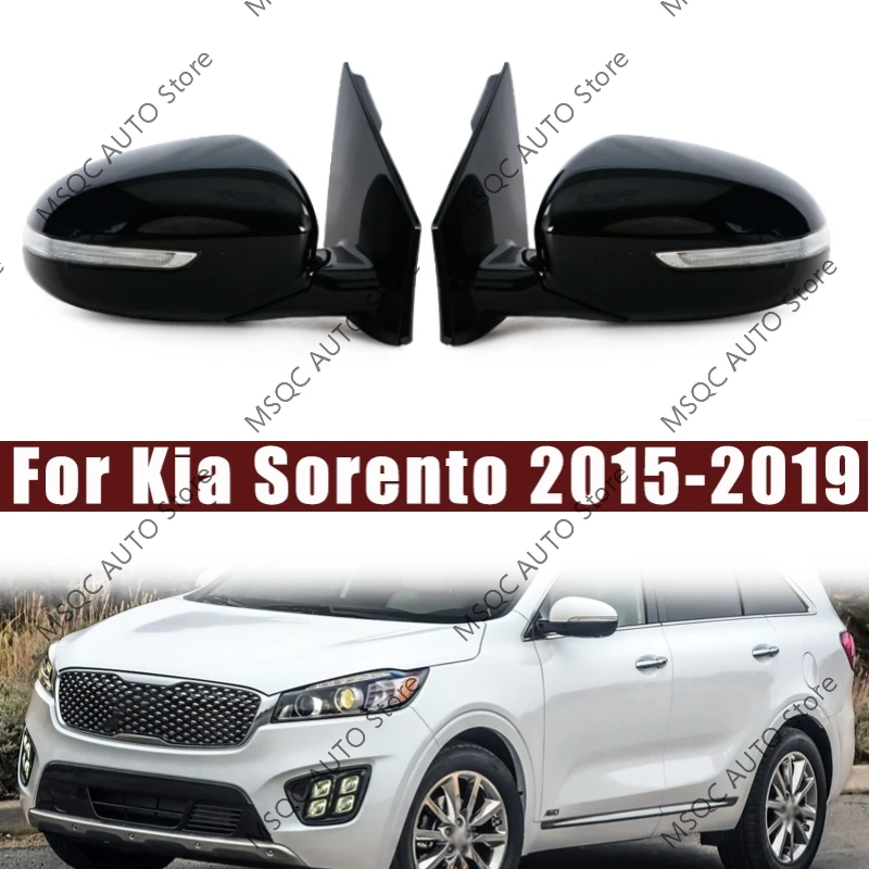 

Car Accessories For Kia Sorento 2015 2016 2017 2018 2019 Auto Outside Door Rearview Mirror Assemblys Left/Right