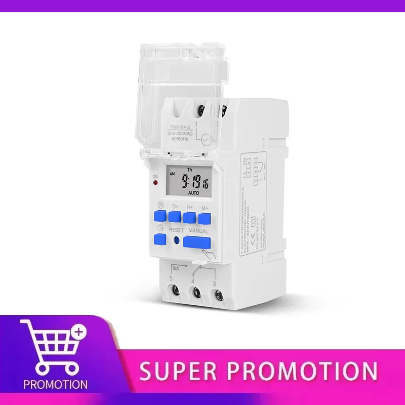 THC 30A 15A 220V Digital LCD Weekly Programmable Digital Timer Switch Time Relay