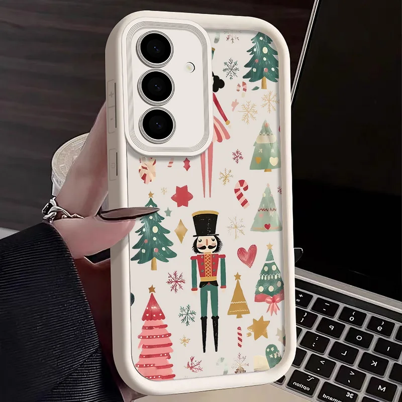 Чехол для телефона Creative Christmas Tree для Samsung Galaxy A56 A16 A17 A36 A26 A55 A54 A15 S24 S25 FE S24 S23 S22 Ultra S25Edge Cover