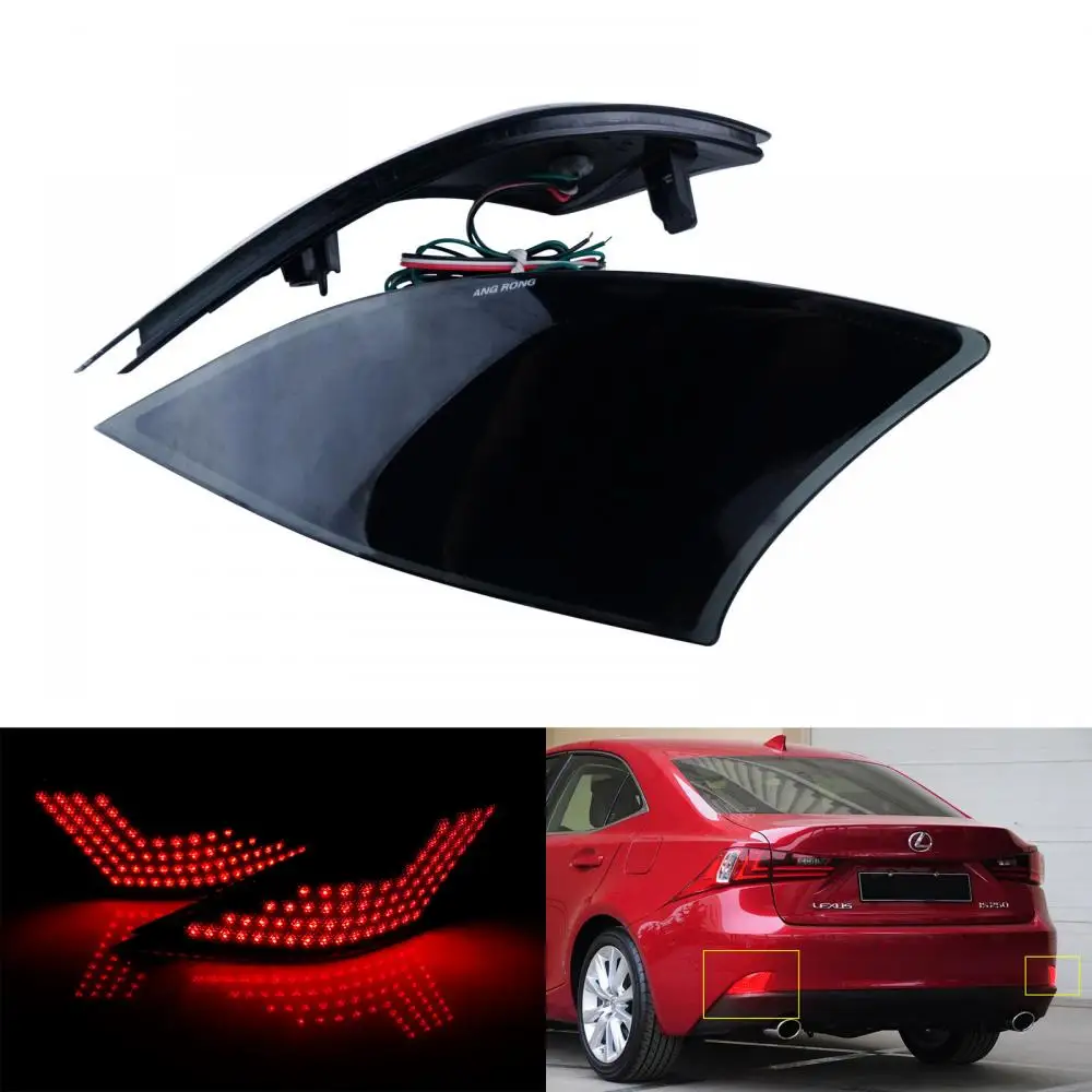 

2pcs LED Rear Bumper Reflector Tail Brake Light For Lexus IS 250 IS 300h IS 350