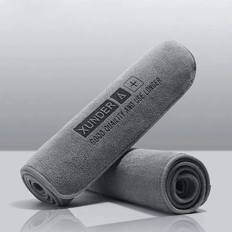 High-end Microfiber Car Wash Towel Soft Drying Cloth Car Body Towels Double Layer Plush Thicken Water Absorption Car Rag