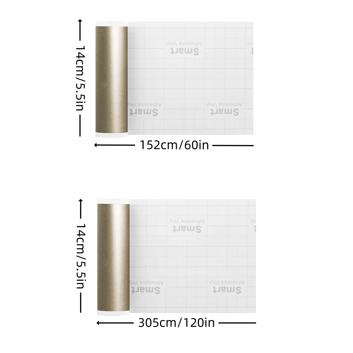 1 Roll Matte Metallic Smart Adhesive Vinyl For Cricut Joy,Metallic Matless Permanent Vinyl For Decoration, Sticker, DIY Mug