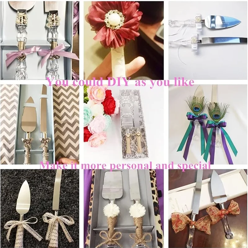 Cake Shovel Set Stainless Steel Cake Cutter and Pie Spatula, Cake Cutting Set for Wedding, Birthdays, Anniversaries, and Parties