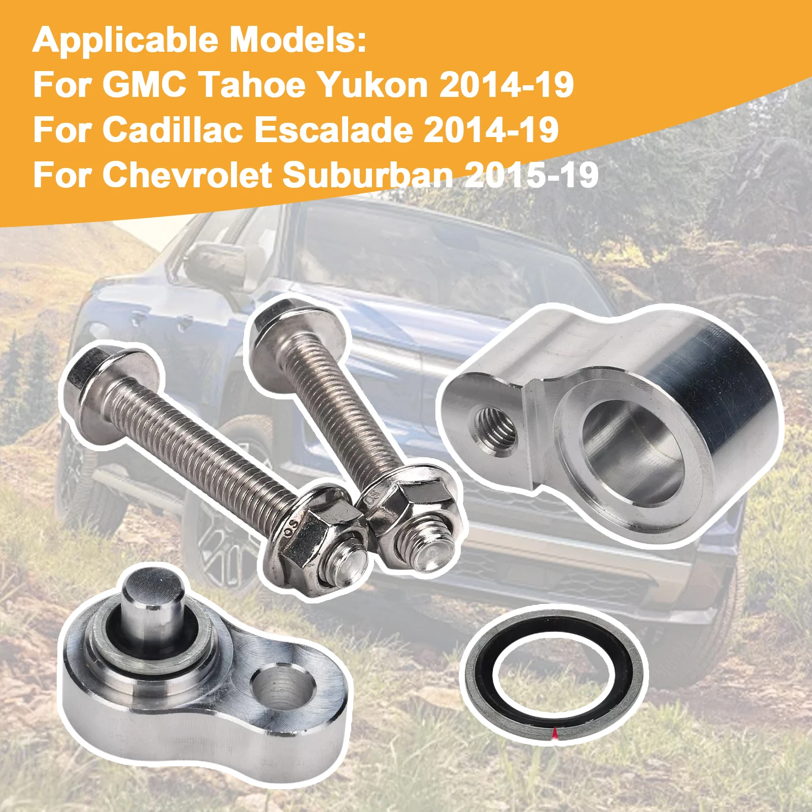 

Rear Air AC Block Off Kit with Dual Bolts for Chevy Suburban 2015-19 for Cadillac Escalade 2014-19 for GMC Yukon 14-19 Accessory