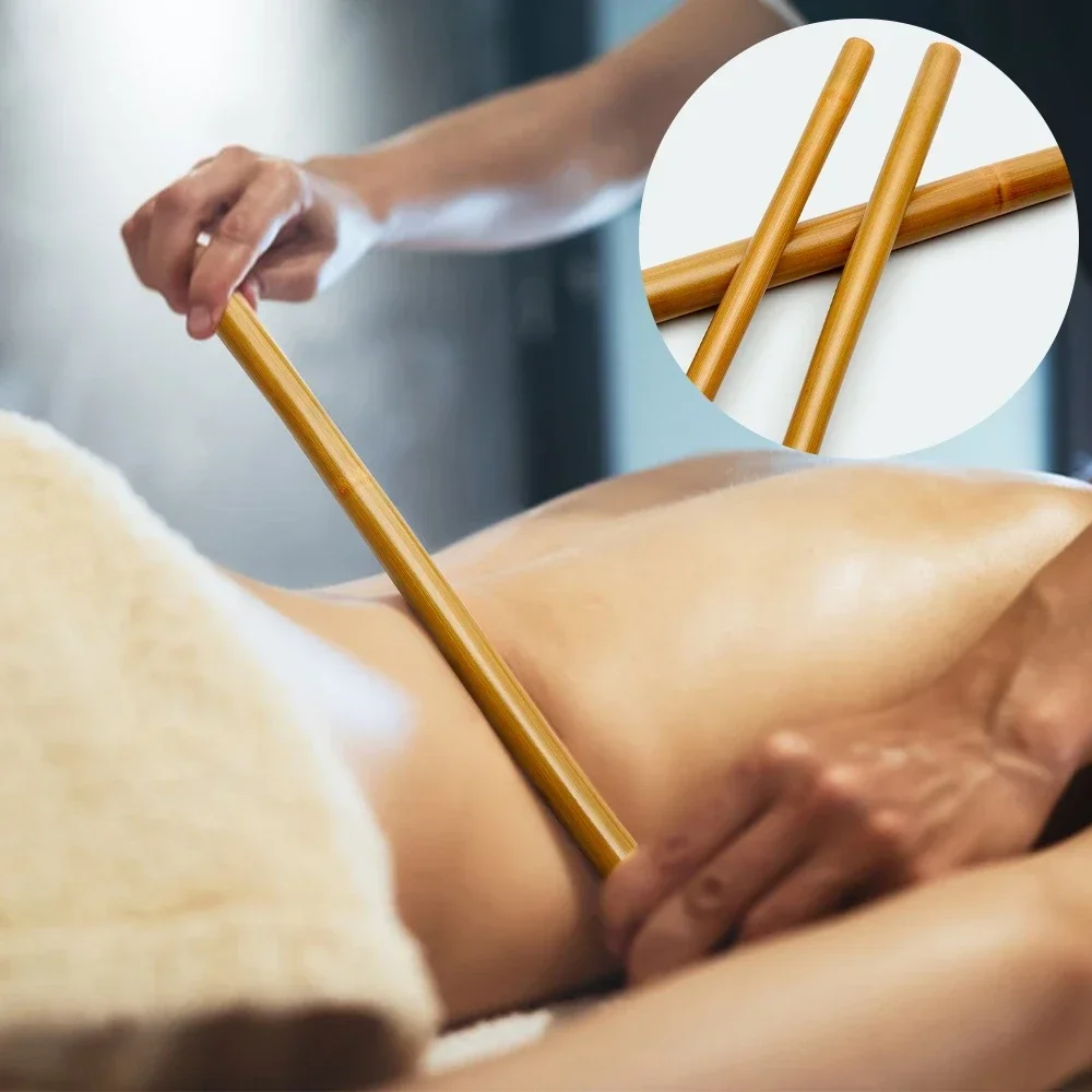 Natural Bamboo Massage Sticks Wood Therapy Maderoterapia SAP Scraping Stick Cellulite Gua Sha Massage Muscle Pain Relief Relax