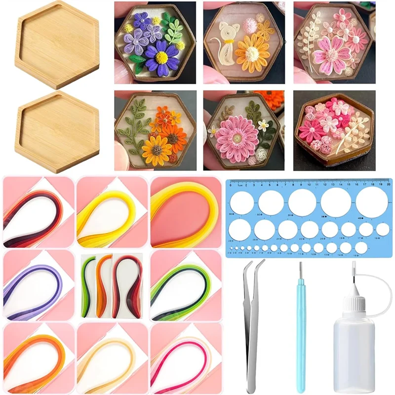 

Набор для квиллинга бумаги с 28 цветами, 700 полосками, бумага для квиллинга 3 мм, инструменты из 6 предметов.