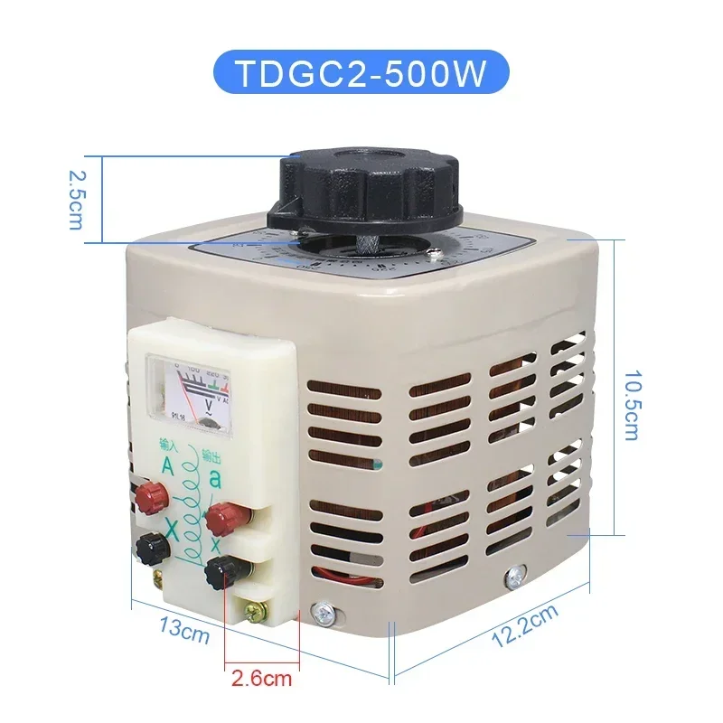 Pressure Regulator 220V Single Phase TDGC2-500W Ac Autotransformer 5kW Household Dimmer 0-250V