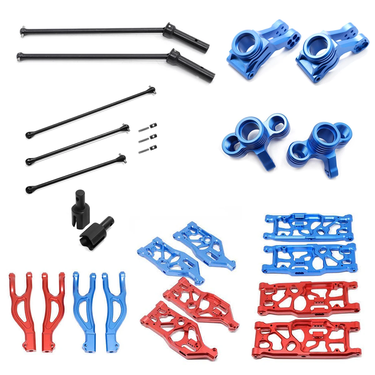 Copa de dirección de brazos inferiores delanteros, superiores y traseros de aluminio, CVD, etc. para ARRMA 1/5 KRATON Outcast EXB 8S 4WD ARA110002T1/T2