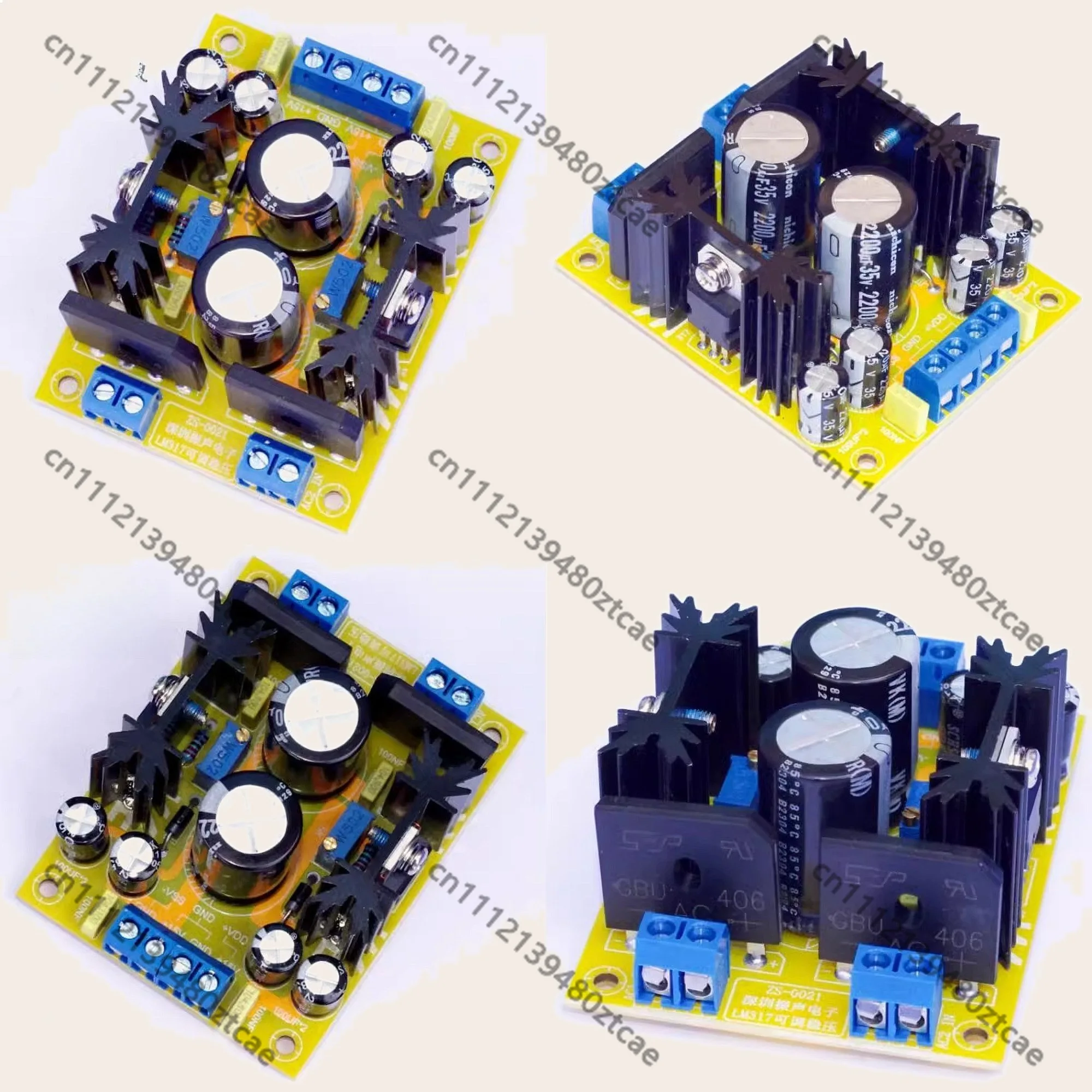 LM317 DC Adjustable Stabilized Power Supply Board Dual Channel Positive Negative Voltage Regulator Module AC DC