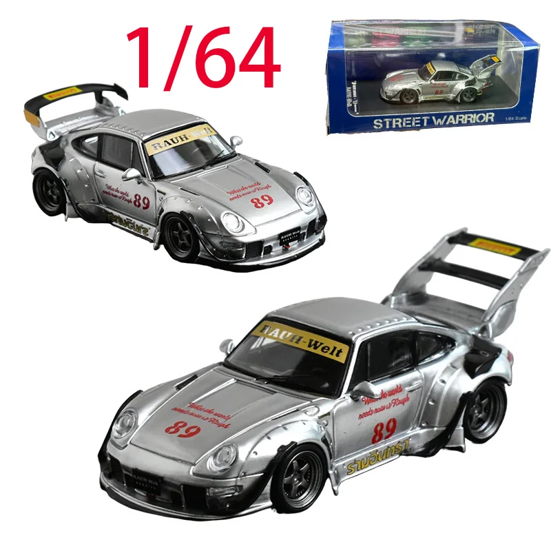 

SW Литая под давлением модель автомобиля Porsche из сплава в масштабе 1/64 Porsche RWB 993 # 89, игрушки для мальчиков Heavenly Play Vehicles, оригинальная коробка