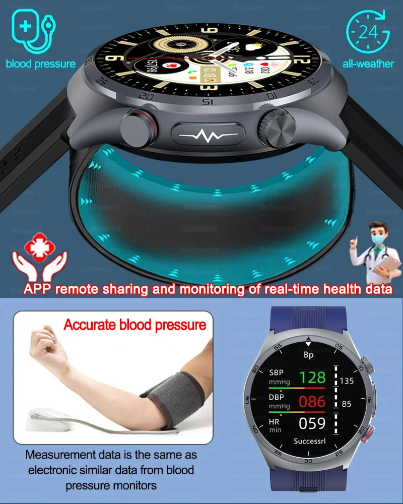 2025 NEW For XIAOMI Nursing level Smart Watches ECG Blood Oxygen Blood Pressure Air Pump Sport Health Tracking Smart Watch Clock