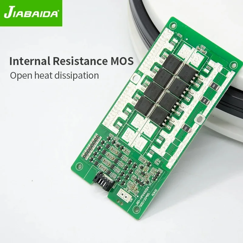 JIABAIDA BMS 4S Lifepo4 12V BMS 60A 40A 30A Current Charge Discharge for Lithium Battery Common Port Balance NTC JBD BMS