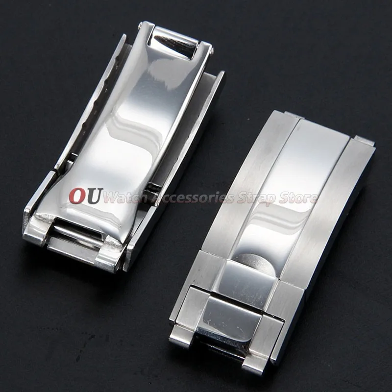 9x9mm Stainless Steel Watch Band Glide Clasp for Rolex DAYTONA SUBMARINER GMT Yacht-Master Fine-tuning Pull Button Watch Buckles image 2