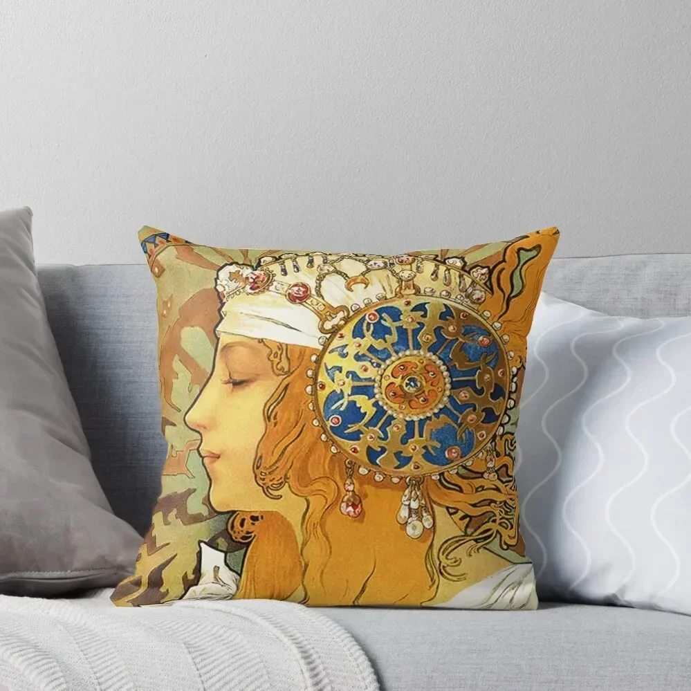 

HD Byzantine Heads: Blonde (1897) Mucha T shirts/Pillows/and more Throw Pillow Throw Pillow Pillowcase pillow