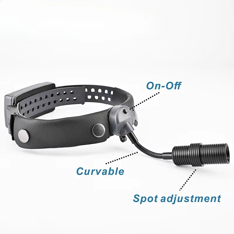 Linterna frontal LED médica de 8 W para cirugía y examen otorrinolaringólogo