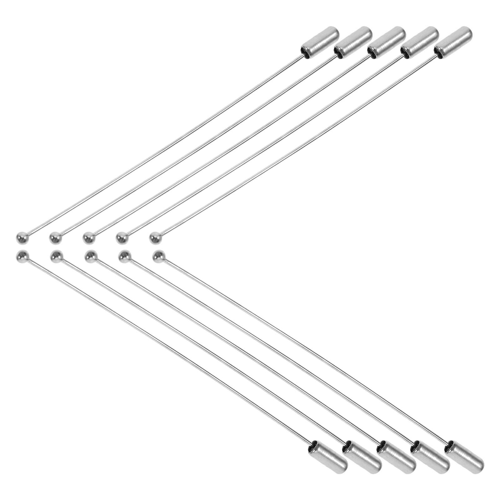 

10pcs Brooch Pin Stick Pins 90mm Metal Straight Pins for Crafts Handmade Lapel Safety Jewelry Making Sewing Supplies