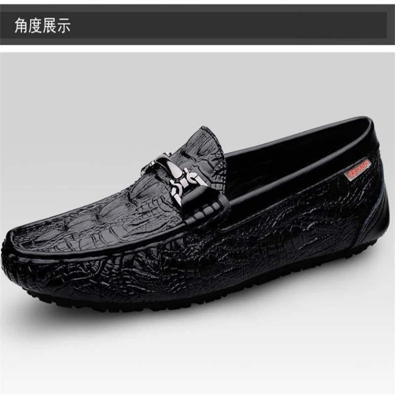 New casual  Men's Shoes  Business  Men's Shoes really genunine leather breathable leisure bean fahional shoes