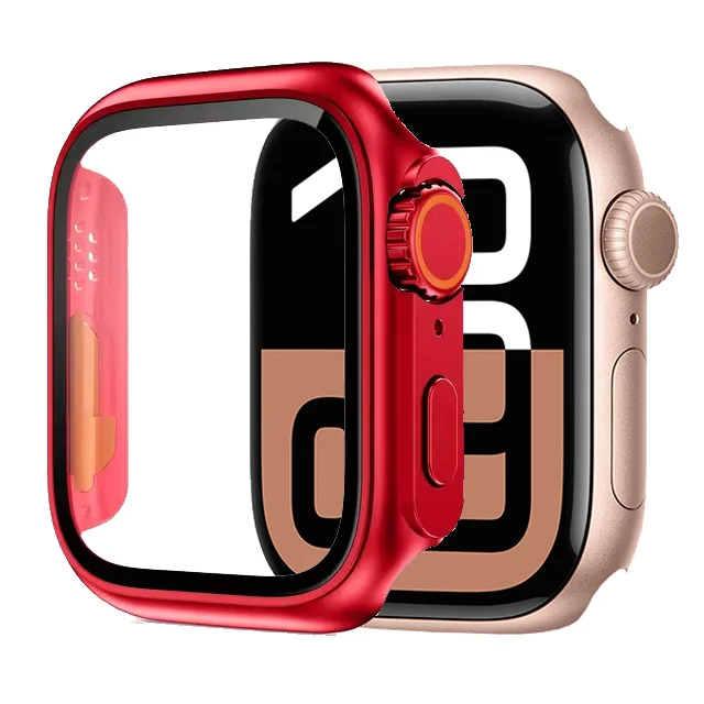 Glas+Hülle für Apple Watch 11 10 46mm 42mm 9 8 7 45mm 41mm Displayschutzfolie Change Ultra 3/2/1 Stoßfänger-Abdeckung iWatch 6 5 4 SE3/2/1 – Detail 9