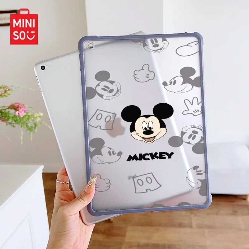 

Прозрачный чехол для iPad Miniso Disney Mickey Purple, подходит для iPad Pro 6/M4, Air3/5, Mini6, iPad 6/10, 8,3/9,7/10,5/12,9/10,9/11 дюймов