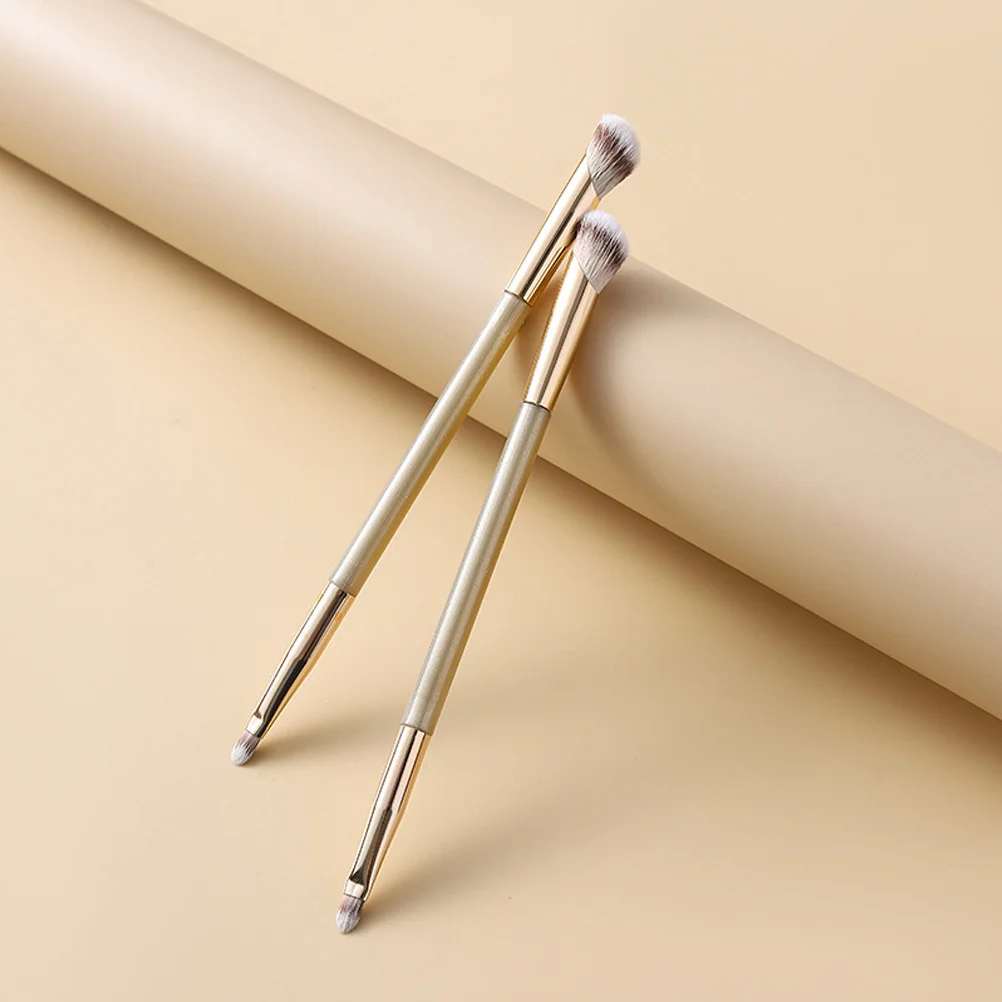 4-teiliges Dual-End-Make-up-Pinsel-Set für Concealer, Kontur, Augen, Nase, Rouge, Textmarker, Reise-Make-up-Tools, Rouge-Pinsel