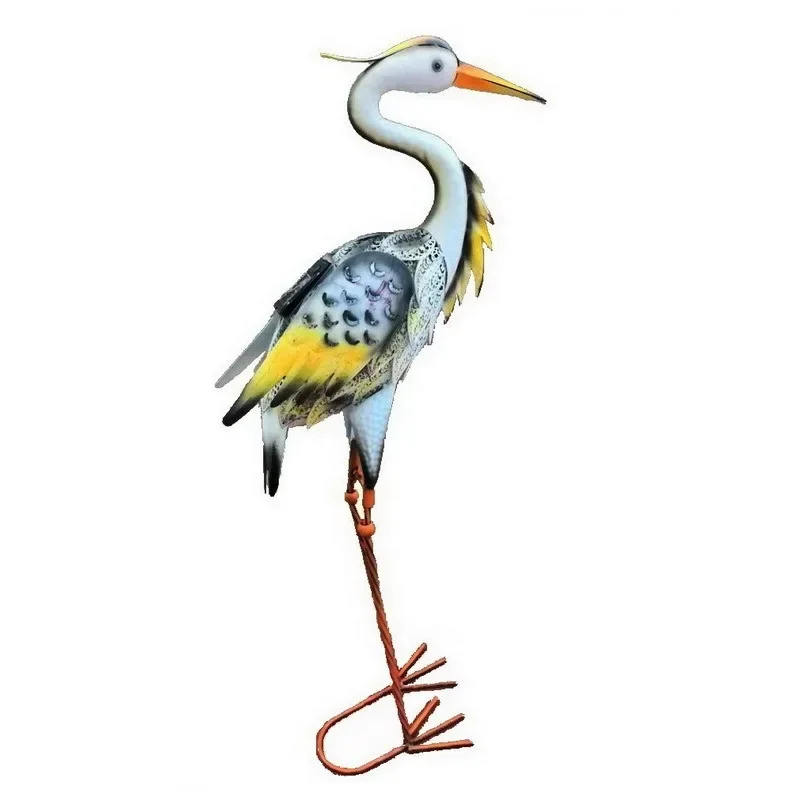 

Kindergarten decoration animal wrought iron bird crane heron ornament villa small garden decoration courtyard landscape