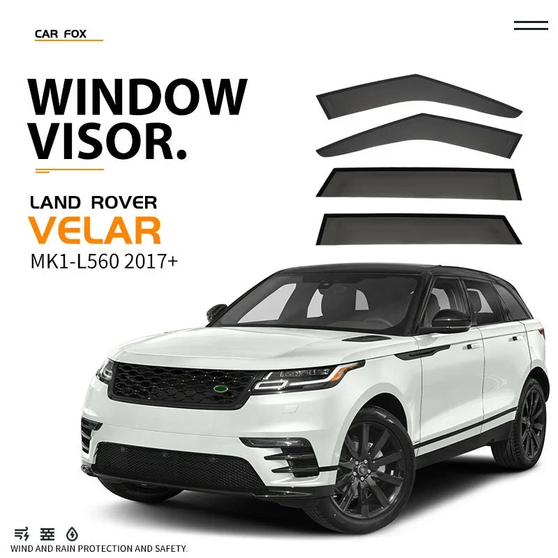 For Land Rover Range Range Rover Velar L560 2017+ Window Visor Vent Shades Ventvisor Wind Deflectors Visors Guard Shades Visor