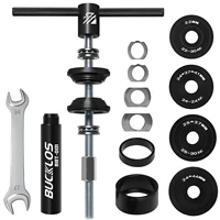 BUCKLOS-extractor de rodamientos de bicicleta, herramienta de instalación, ruedas de bicicleta/cuenco, soporte inferior, juego de prensa, eje BB, Kit de reparación de marco de cola suave