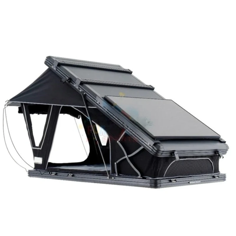 High Quality Rooftop Tent Pu3000mm Rack Rooftop Tent Travel Hard Shell Rooftop Tent 4 People Outdoor