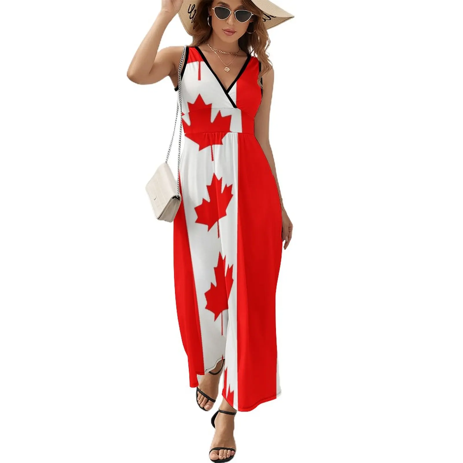 Canada | Canadian Flag Sleeveless Dress women's evening dresses women formal occasion dresses