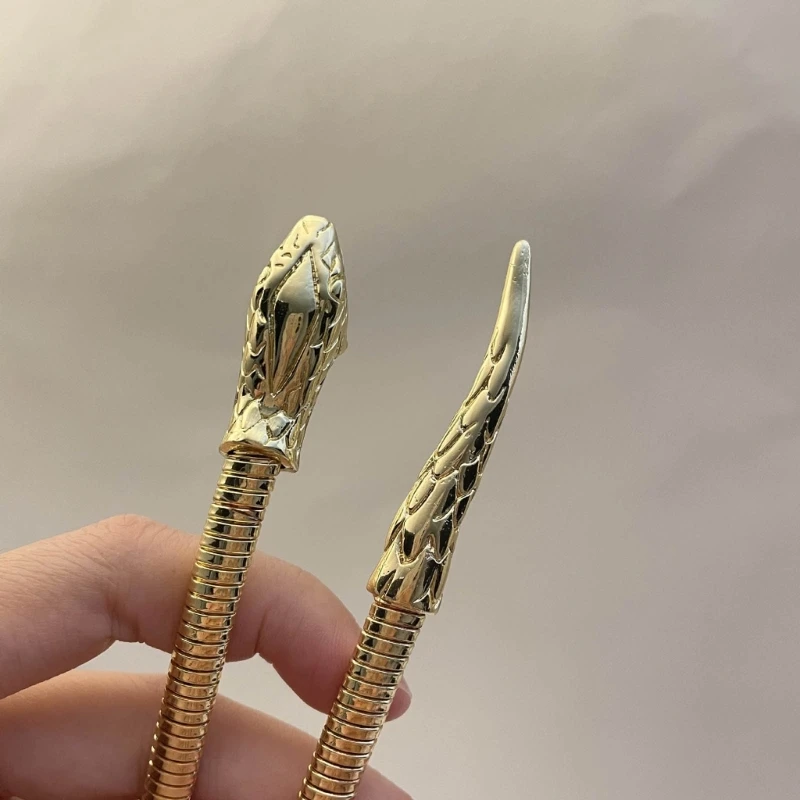 

Bendable Snake Body Chain for Women Adjustable Punk Snake Belly Chain Flexible D5QB