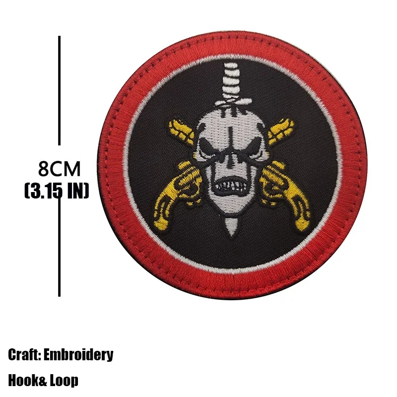 BOPE Brazil Patches Operacoes Especiais Embroideried Tactical Patch Stickers On Clothing With Hook and Loop