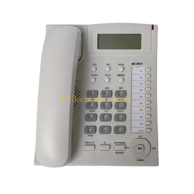 B03C Corded Telephone Desktop House Phone Emegency Telephone Elderly Big Button Integrated Telephone for Home Office