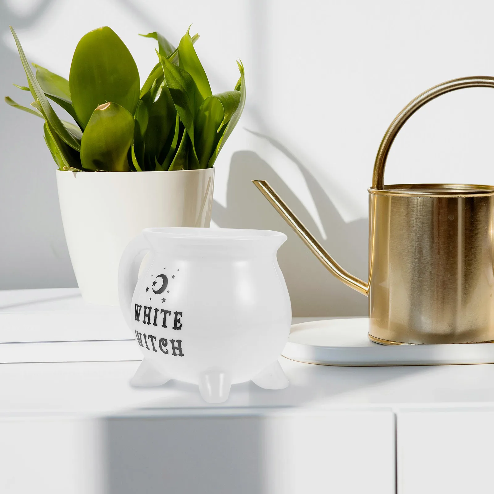 

Ceramic Mug Halloween Witch Unique Design Spooky Party Gift Moderate Capacity Easy Cleaning Everyday Use