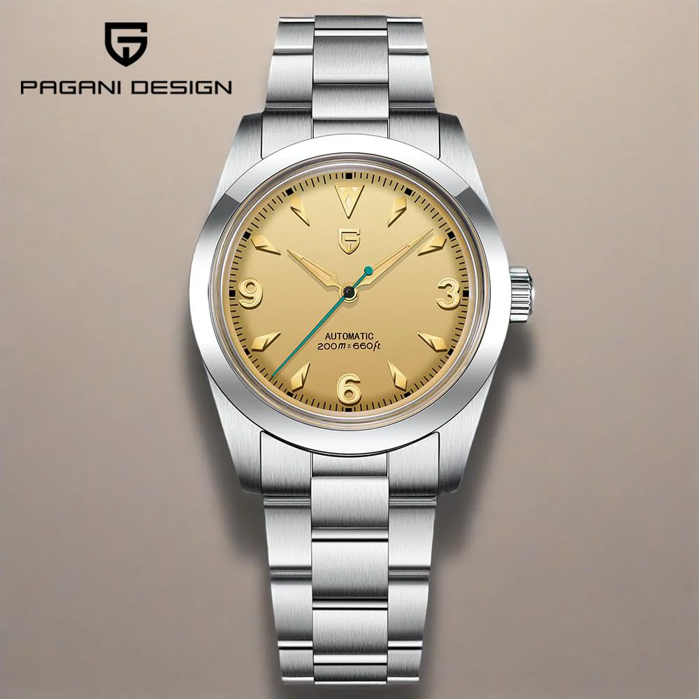 

Pagani Design 2025 New NH35 Men's Automatic Mechanical Watch Luxury Sapphire Stainless Steel Diving Sport 20Bar waterproof watch