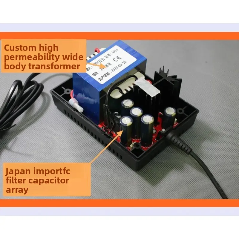 40W Ultra Low Noise Linear Regulated DC Power Supply 5V 4A 6V 9V 3.5A 12V 3.3A 15V 2.6A 24V 1.7A for Audio DAC HiFi