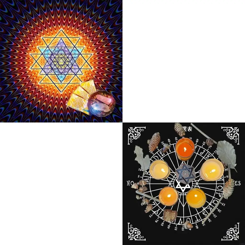 

Таро -скатерть алтари ткань таинственная символа астрология скатерть