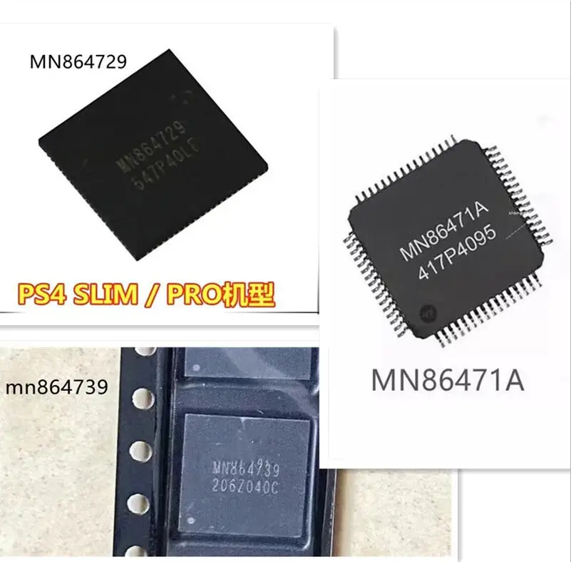 MN86471A QFP-64 Chipset for PS4 CUH-1001A CUH-1115A MN864729 Chip For PS4 SLIM /PS4 PRO QFN Control IC MN864739 for Ps5