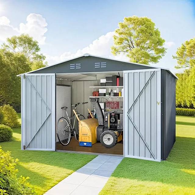 Outdoor Garden Backyard House Prefab Container Tool Storage Shed