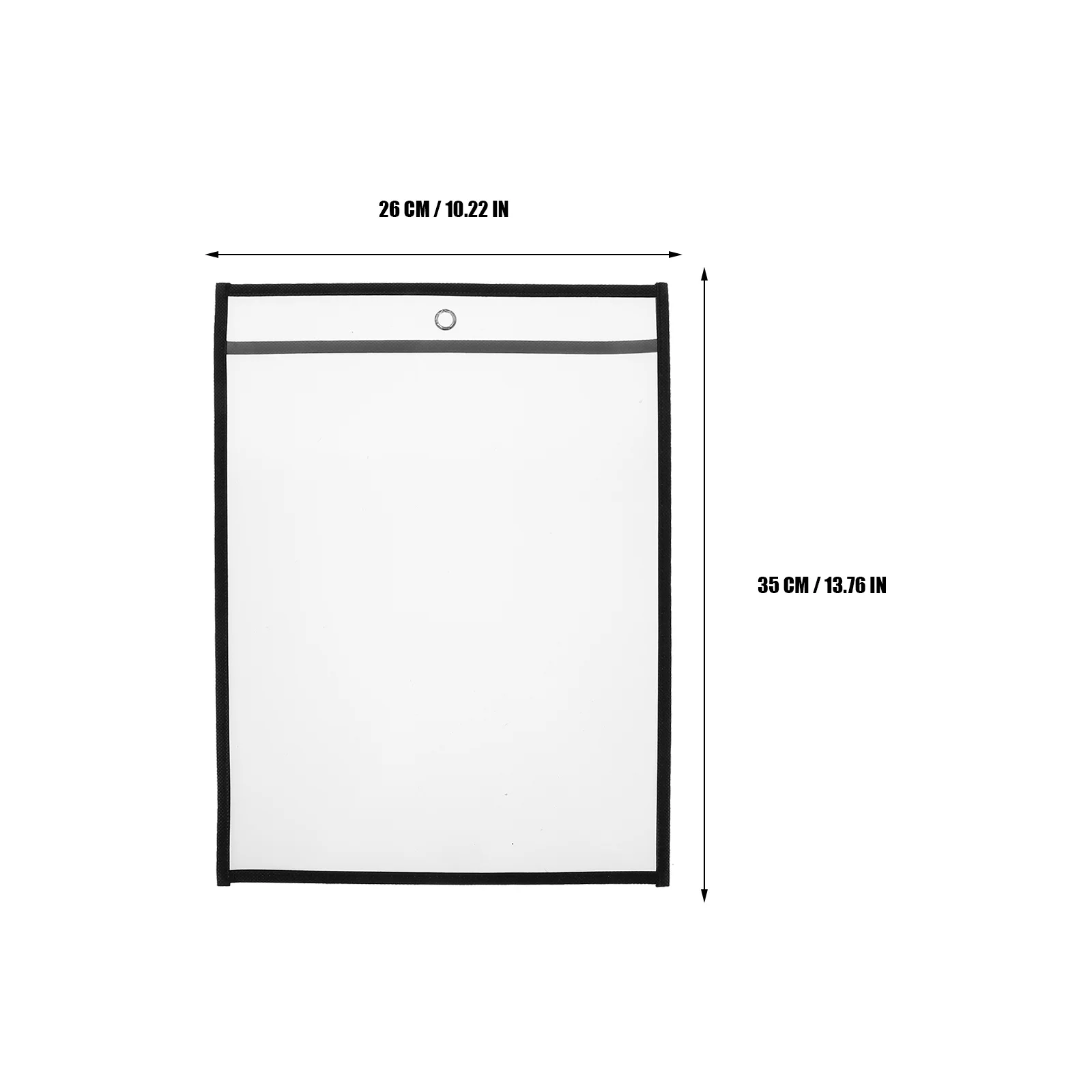 6Pcs Document Sleeves for Papers File Holder Transparent Paper Storage Sleeve Portable Study Accessories Office Use Clear