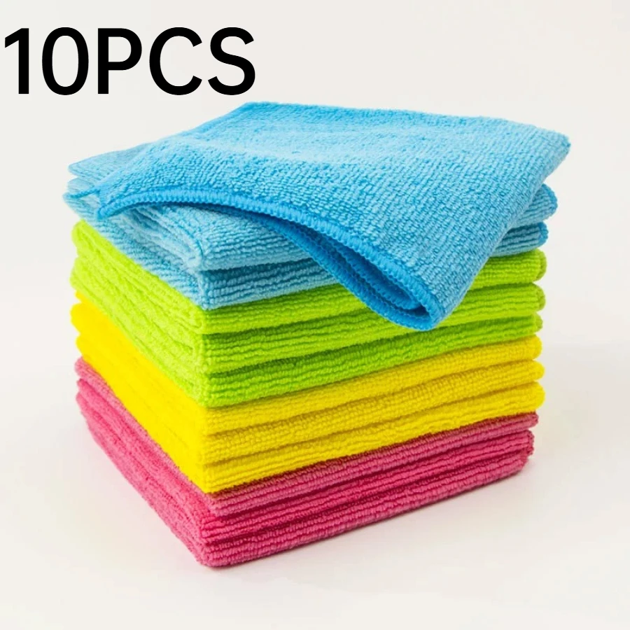 Microfiber Cleaning Cloths, Reusable Washable Cleaning Supplies for Home Kitchen Car & Multi-Purpose Use