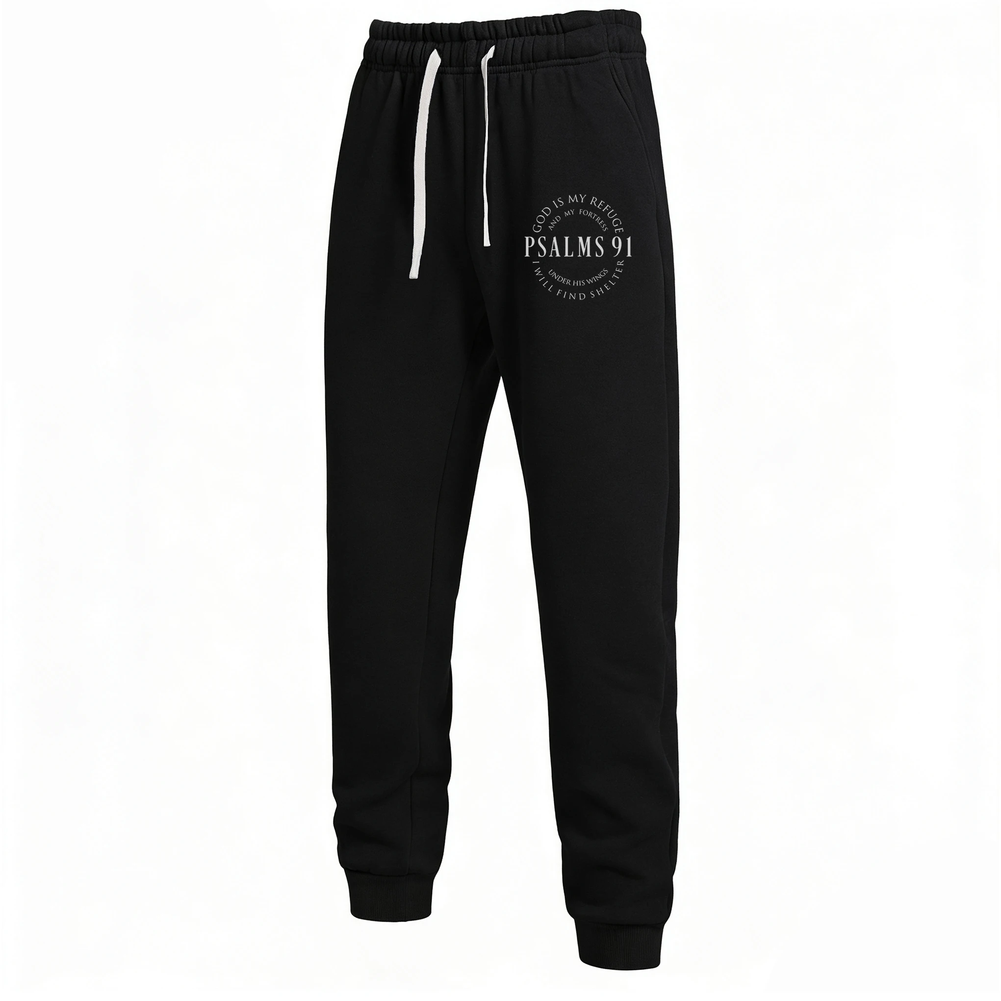 

Spring and Autumn Men's New Casual Pants Solid Color Printed Design Threaded Legs Can Be Surprised Birthday Gifts