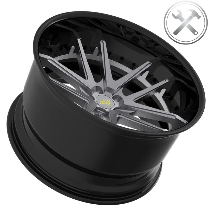 

Hot Sale 19-21 Inch Customized 6061-T6 Aviation Aluminum 5x112 5x120 5x114.3 Forged Wheel Rims 35mm ET New Condition
