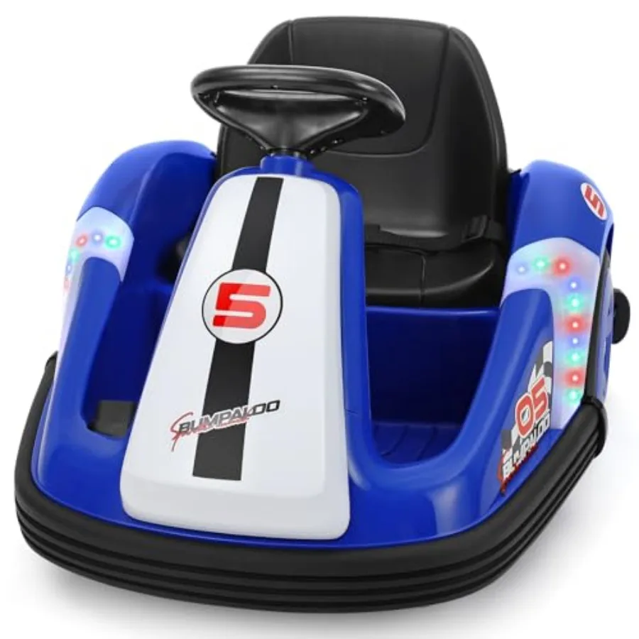

Bumper Cars for Toddlers 2.2 Mph Max 12V Electric Ride On Toys with Remote Control Big Wheels 360 Degree-Spin Baby Elec