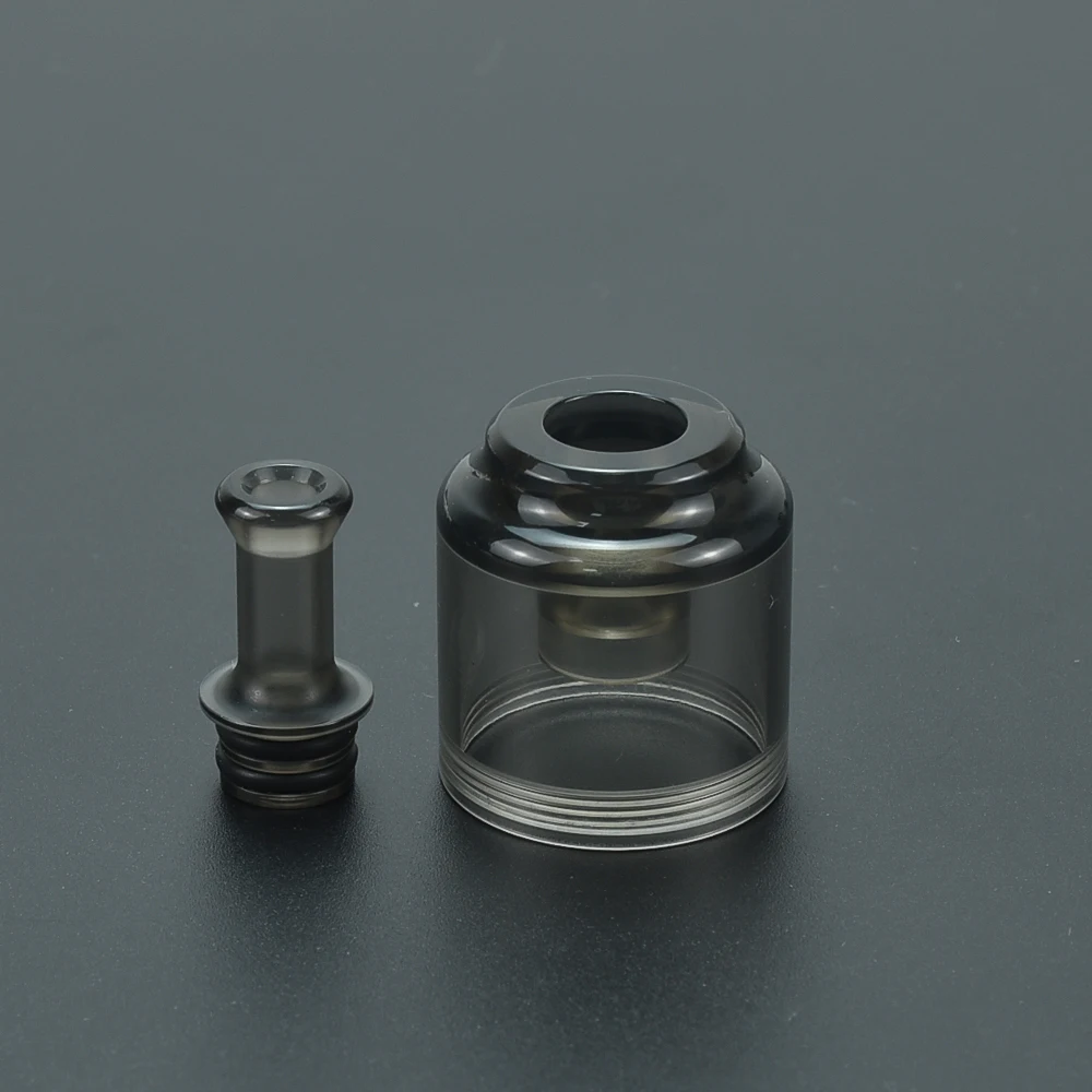 حار Coolvape Dvarw MTL RTA pc pei 2.6 مللي 5 مللي قطعة شفافة من خلال الأسود لتقوم بها بنفسك Dvarw Vape خزان ملحق