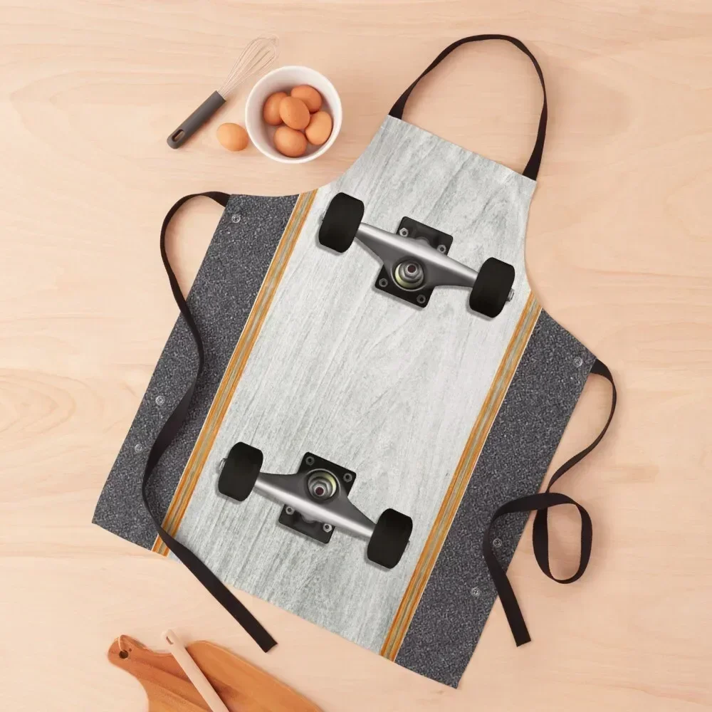 

SkATeBOaRd (White) Apron Barber man chef uniform Things For Home And Kitchen Apron