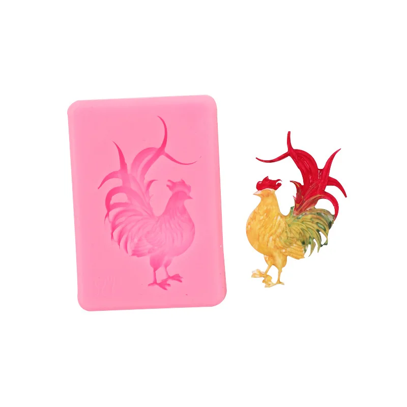 Rooster, Sheep, Hippos, Donkey, Pig, Animal Shape, Silicone Mold, Fondant, Cake, Decoration, Baking Tools, A983