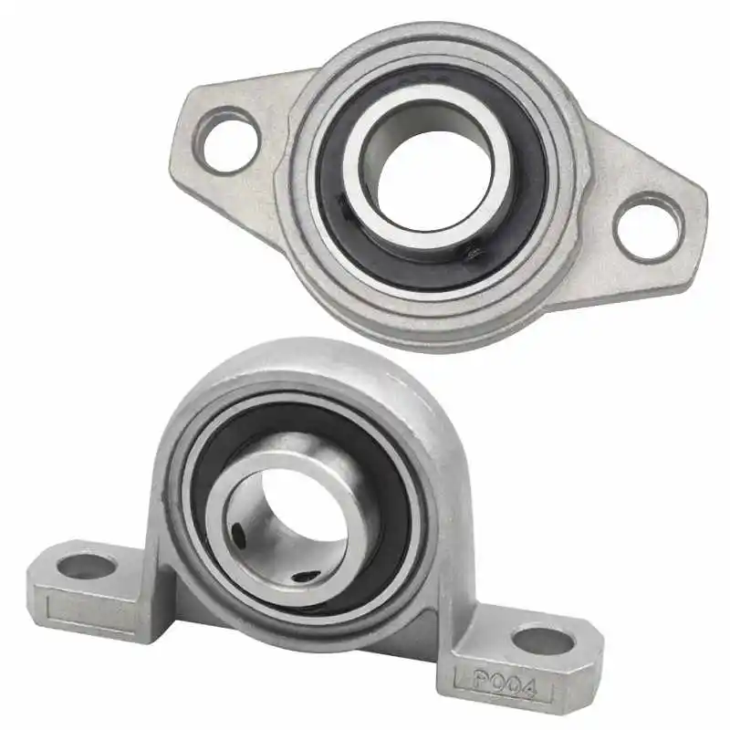 1set Optical Axis Linear Rail Shaft OD8/10/12/15/16/17/20mm 2PC KP/KPL Bore Ball Bearing Pillow Block Mounted Support Zinc Alloy