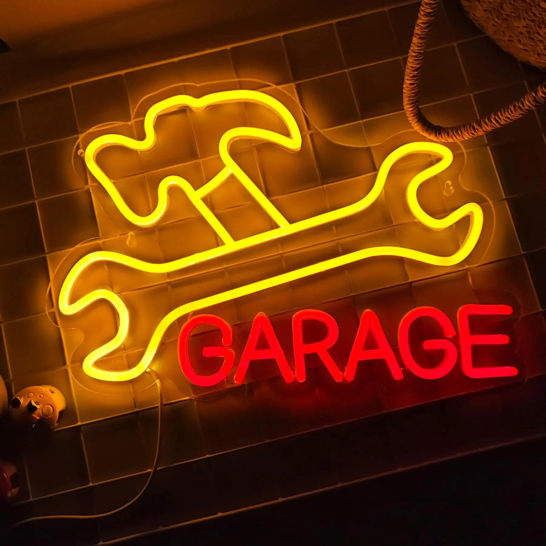 GARAGE LED neon, USB powered dimmable LED neon, suitable for garage, workshop wall decoration
