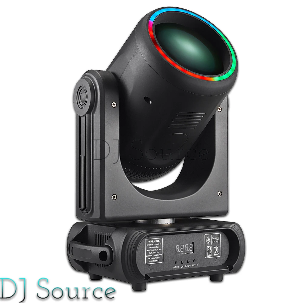 4Pcs/lot 250W Moving Head Light Beam Spot LED Stage Lights With Ring 18 Prism DMX512 For DJ Disco Bar Party Club Stage Effect